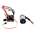 Miniatyrbild 4 av 8: Borstlös motor 3500KV Vattentät Snabb värmeavledning Överhettningsskydd RC-motor med 80A ESC för 1/8 1/10 RC
