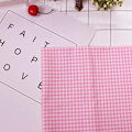 Miniatyrbillede 7 af 8: 7 stk. bomuldsstof DIY assorterede firkanter forskåret sengetøjssæt kvarterbundt pink 25*25cm