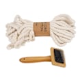 Miniatyrbillede 1 af 8: Macrame Kit 8mmx10m DIY Vævning Blød Ingen Særlig Lugt Gobelin For Tilbehør Til Håndværksentusiaster