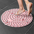Miniatyrbillede 4 af 5: Fodmassage måtte, akupressur måtte til fodmassage fodzoneterapi pude med 5 integrerede magneter, til gåture og siddende i lang tid pink 35cm