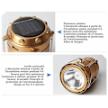 Miniatyrbillede 4 af 5: LED hestelanterne solcelle hestelanterne campinglys LED hestelanterne genopladelig multifunktionel fiskeri natfiskelys blændingslygte