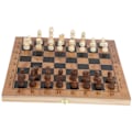 Miniatyrbild 2 av 8: 3 i 1 Multifunktionell Fällbar Trä Schack Damspel Brädspel Bärbar Damspel Set