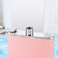 Miniatyrbild 4 av 5: 6oz + 8oz Rostfri Hip Flask Set - Rostfri, Skruvlock - Rosa (2 st)