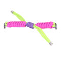 Miniatyrbilde 1 av 8: Erstatningsarmbånd Elastisk Bånd Strikking Vrid Knute Nylon Smart Armbånd Rem for Mi Band 8 Skinnende Gul Rose Rød