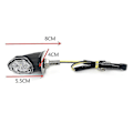 Miniatyrbillede 3 af 4: Super Bright Amber LED blinklys til motorcykler (6 stk)