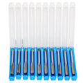 Pikkukuva 1 / 8: 10 kpl High Speed ​​Steel Kierrehana Suora huilu kierretappisarja Set M8 x 1,25mm