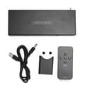 5-ports HD Multimedia Interface Switcher 4K 60Hz Surround Sound 5 ind 1 ud HD Multimedia Interface 2.0 Switch 100‑240V EU-stik