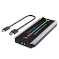Pikkukuva 1 / 5: Ulkoinen Nvme M2 SSD -kotelo M.2 NGFF NVME Dual Protocol Harmaa & Musta22