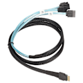 Pikkukuva 3 / 8: SAS-kaapeli SFF-8654-4 SATA 7-nastainen levyn nopeampi lähetys mini PVC -tietokoneen lisävarusteet 1 metri / 3,3 jalkaa