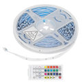 Miniatyrbillede 7 af 8: 20m 5050 400LED lysstrimmel RGBW stemmestyring musiklampe med 40-tasters infrarød fjernbetjening EU 100‑240V