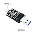 Miniatyrbild 4 av 5: M.2 Till USBA Typ-C HDD-kapsel Adapterkort NVME HDD