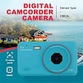 Miniatyrbilde 5 av 5: Digitalkamera 16x Digital Zoom Autofokus 2.5K HD 72MP Blå