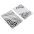 Miniatyrbild 8 av 8: 2 st plastpräglingsmapp Clear Concave Convex Texture DIY Craft Mallar för inbjudningar Kuvert Kort