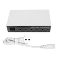 Miniatyrbilde 1 av 8: 140W USB C-lader strømadapter 6-porters PD-lader mobiltelefon digital smart hurtigladestasjon for iPhone for Android-telefon 100-240V EU-plugg