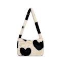 Miniatyrbillede 1 af 4: Retro Leopard Print Dame Taske Blød Plys Skuldertaske Dame Stor Kapacitet Rejsetaske Vinter Varm Fluffy Tote Taske