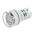 Miniatyrbillede 3 af 8: Rundt LED digitalt displaysignal AC Hertz frekvensindikator AD16-22DSH (hvid)