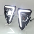 Pikkukuva 2 / 5: LED-päiväajovalo Toyota RAV4 2016-2018 -malleihin, oranssi vilkku, musta