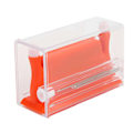 Miniatyrbilde 7 av 8: Multifunksjonell nåletreder med dobbelt hulldesign 2,6x4,4x7,2cm/1,0x1,7x2,8in plast broderinåltråd oransje