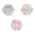 Miniatyrbillede 2 af 8: 3 æske jule neglekunst pailletter Søde udsøgte DIY 3D Snowflake Polymer Clay Nail Art Skiver Udsmykning