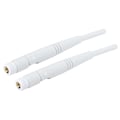 Miniatyrbilde 6 av 8: 2 STK 2,4G/ 5G Dual Band WiFi-antenne 4DBi Omni RP-SMA grensesnittantenne
