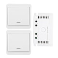 Miniatyrbillede 6 af 8: 433MHz trådløs kontakt fjernbetjening Dobbelt kontrolpanel relæsender AC85‑250V