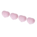 Miniatyrbilde 5 av 8: 4 stk Rose Quartz Utskåret Hjerteformet Rosa Krystall Healing Stone Halvedel Edelstein Dekor