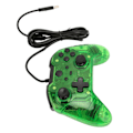 Miniatyrbild 8 av 8: Trådbunden spelkontroll Dubbel vibration RGB Transparent skal Gamepad Joystick för Xbox PC Grön