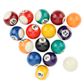 Miniatyrbillede 8 af 8: 16 stk. miljøvenlige 38MM harpiks børnebilliardkugler Mini poolbord tilbehør