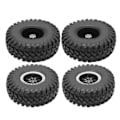 Pikkukuva 8 / 8: 1/10RC rengas iho simulointi alumiiniseos vanteet vahva pito 1/10 Scx10 Rr10 Wraith 90048Hopea Musta