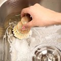 Pikkukuva 4 / 5: Bambuharja - 2 kpl pakkaus, astianpesuharjoja, kattiloille, pannuille, astioille ja keittiöaltaiden puhdistukseen