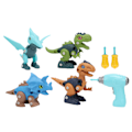 Miniatyrbillede 1 af 8: Samlet dinosaur DIY bevægelig led afmontering pædagogisk byggelegetøj dinosaur til børn