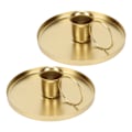 Miniatyrbillede 4 af 8: 2 stk Jern lysestage Metal Home Golden Simple Retro Elegant Desktop Aromaterapi Lysestage