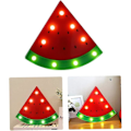 Miniatyrbillede 3 af 5: Sengelampe, natlampe sengelampe LED børneværelse lille natlampe vandmelonform gave batteridrevet