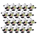 Miniatyrbillede 3 af 8: 20 stk. Panda-patches, broderi, klæbemærker i stof, farve, håndlavet, gør-det-selv, strygemærkat