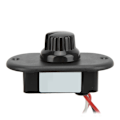 Miniatyrbillede 7 af 8: RV LED-dæmperkontakt DC12V/24V 40W planforsænket trinløs 15%100% strømstyring til yachtbil lastbil (sort låg)
