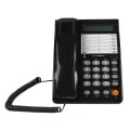 Miniatyrbillede 3 af 8: Forside Hotel Leddet Leddet Desktop Væg Telefon Kontor Fastnet Telefon Sort DTMF/FSK