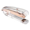 Miniatyrbillede 2 af 8: Heftemaskine Minimalistisk Stil Arbejdsbesparende Nem Hefte Behageligt Greb Akryl Metal Håndholdt Heftemaskine til Kontor Skole Rosenguld