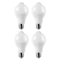 Miniatyrbillede 1 af 5: 4 stk. E27 LED bevægelsessensor pære LED lampe PIR sensor lys 9W