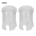 100 st nylon LED-ljusdiod transparenta lampskydd 5 mm