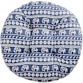 Pikkukuva 1 / 5: Pyöreä Elephant Print Outdoor tuolin tyyny - 40 cm, puuvillaa ja pellavaa
