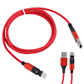 Pikkukuva 5 / 8: Micro USB -kaapeli 180 asteen kierto Type-c -latauskaapeli Samsungille/Xiaomille/Huaweille 1,2 m punainen 1,2 m/3,9 jalkaa