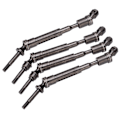Miniatyrbilde 2 av 8: Foran og bakre drivaksel i aluminiumlegering, slitesterke CVD-oppgraderinger for Traxxas 1/10 RC-bil, svart