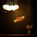 Miniatyrbillede 2 af 4: 15.9' Neon Hjerte LYS SKILT, vægdekoration neonskilt Kunst LED NEON LYS, til boligindretning, soveværelse, stue, kontor, bryllup, jul, Valentinsdag