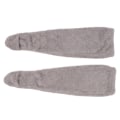 Miniatyrbillede 3 af 8: Overknee Fuzzy Socks Vinterhjem Sove blødt Tykke åndbare plysstrømper Benvarmer Grå