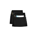 Kitchen Aprons, Waiter Apron Black Apron with Adjustable Strap and 3 Pockets Short Apron for Men Women Waiters 2-pack Black