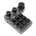 Miniatyrbillede 3 af 8: Programmerbar makro-tastatur 9 taster 3 knapper USB Bluetooth-forbindelse OSU Gaming-tastatur til kontor, musik, medier
