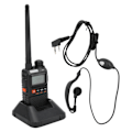 Miniatyrbilde 3 av 8: Bærbar Walkie Talkies Set Håndholdt LCD-skjerm Walky Talky med øretelefon 100‑240V Svart EU-plugg 100‑240V