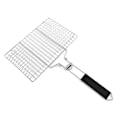 Miniatyrbilde 1 av 4: Bærbar BBQ-grillkurv i rustfritt stål med avtakbart håndtak - Ideell for grilling av fisk