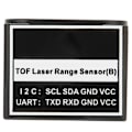 Miniatyrbild 6 av 8: TOF-avståndssensor 15 m mätområde 1°~2° FOV I2C-gränssnitt UART-kommunikation ABS-material Långdistansradarmodul