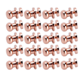 Miniatyrbillede 7 af 8: 20 sæt messingnitter Anti-oxidation rosaguld bagage hardware tilbehør til pung håndtasker skoLst10x8mm